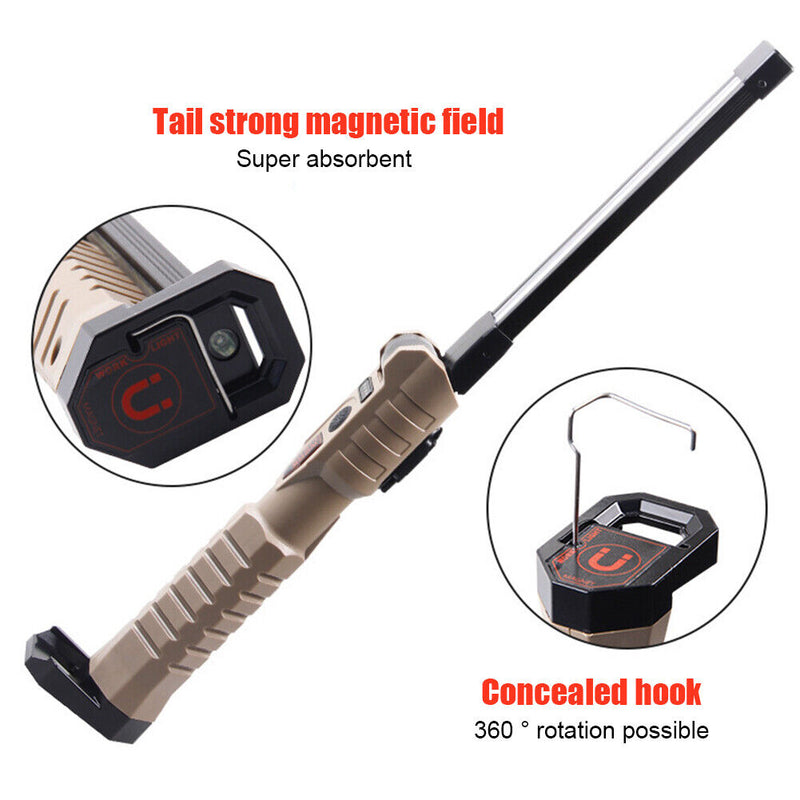 COB + XPE LED USB Flashlight Work Lights Waterproof Hanging Car Repair