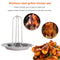 Outdoor BBQ Hot Oven Chicken Holder Fork Rack Stand Grill Holder Camping Cooker
