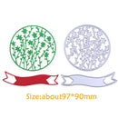 2pcs Carbon Steel Grass Cutting Dies Stencils DIY Scrapbooking Decor Gift-1