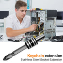 1/4inch Hex Shank Screwdriver Bits Holder Extension Bar Adapter (Black) Newly