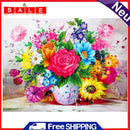 Flowers Cross Stitch Embroidery Kits DIY 11CT Stamped Picture Needlework Arts