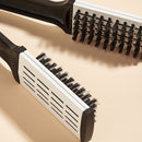 Straight Hair Comb V-Shaped Splint Comb Bristle Hair Straightening (White) Newly