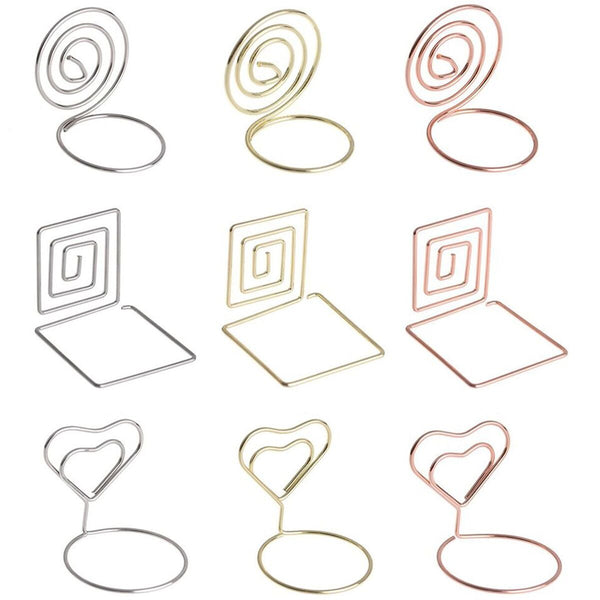 Wedding Supplies Table Numbers Holder Photos Clips Place Card Clamps Stand