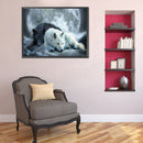 5D Diamond Painting Kit Wolf Full Round Drill Rhinestone DIY Wall Art Crafts Set