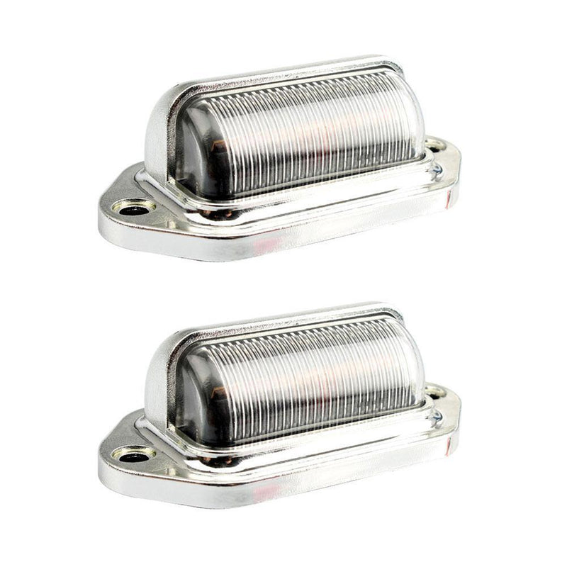 2pcs Car License Plate Light 12-24V Truck Trailer 6LED Tail Step Side Lamp Newly