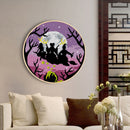 Partial Embroidery Witch Moon Cross Stitch Kits 11CT Stamped DIY Canvas Crafts
