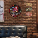 Motorcycle Girls Retro Metal Plate Tin Sign Poster Plate Wall Art Accessories