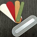 Oval Metal Bookmark Carbon Steel Cut Dice For Scrapbooking Photo Paper U6H9