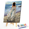 Girl Oil Paint By Numbers Kit DIY Acrylic Drawing Picture for Adults Home Decor