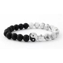 for Lovers Couple Yin Yang Charm Pendant Braided Hand Rope Wristband Bracelet