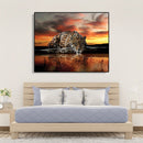 Painting By Numbers DIY Kit Lonely Leopard Canvas Oil Art Picture for Home Decor