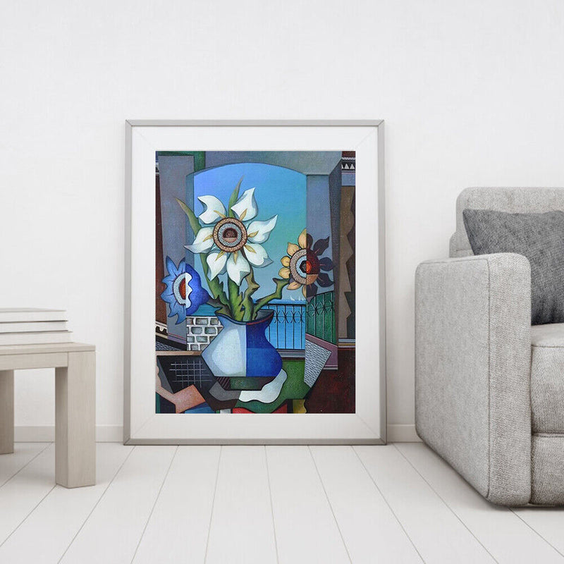 Oil Paint By Numbers Picture DIY Drawing Elegant Flower Nature Art Drawing