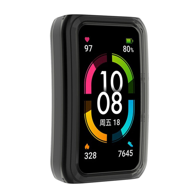 Smart Watch PC Housing Frame for Honor Band 6 Protective Cover (Black) Newly