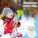 Snowball Maker Tool Snowman Shape DIY Snow Ball Tongs with Handle (Green) Newly