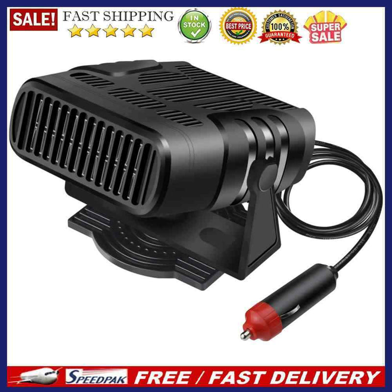 12V/24V Portable Electric Car Heater Air Cooler Demister Defroster Heating Fan