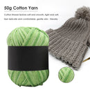 Gradient Color Milk Cotton Yarn Scarf Sweater Crochet Knitting Yarn (C) Newly