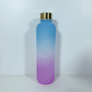 1L Large Capacity Water Bottle Plastic Water Cup (Blue Purple Gradient) Newly