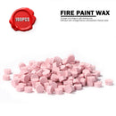 100pcs DIY Octagonal Wax Stamp Pink Ancient Tablet Pill Beads for Envelope