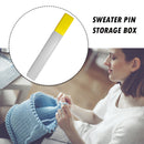 Knitting Needle Storage Organizer Hand Sewing Needle Storage Tube (Yellow) Newly