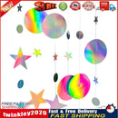 Star Paper Garland Ornaments Birthday Party DIY Wedding Decor (Star Round) Newly
