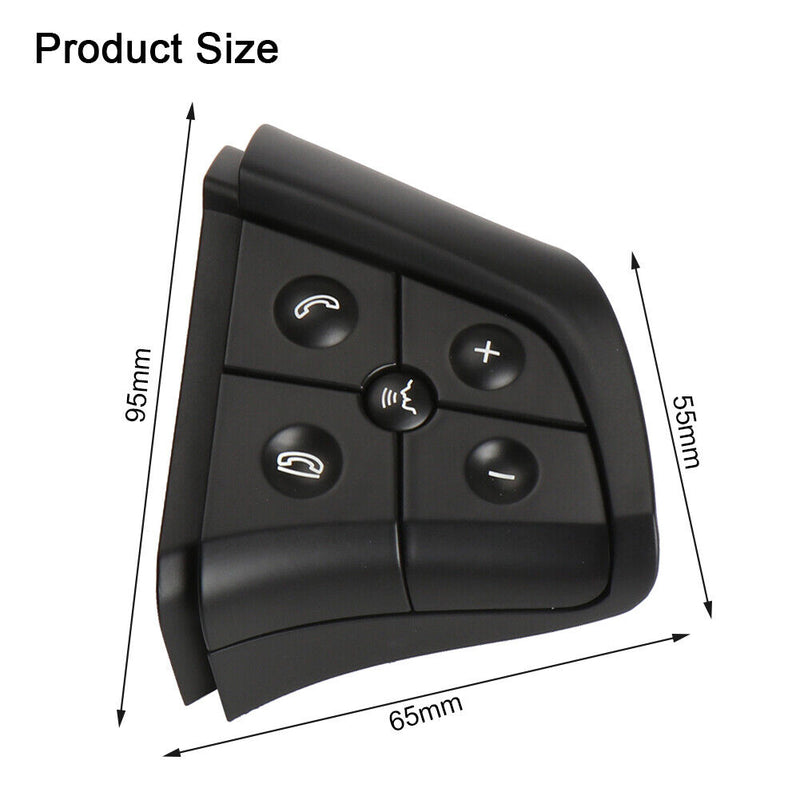 5 Keys Car Steering Wheel Switch for Benz ML/GL-Class W164 (Right Black)