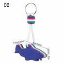 Boats Pool Parts Sailing Fishing Keyring Water Floating Keychain Key Pendant