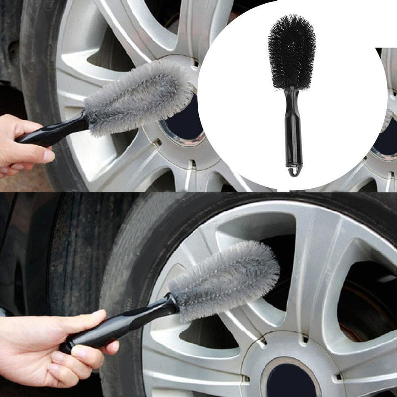 Vehicle Washing Wheel Brush Car Tire Rim Cleaning Handle Brush Tool Newly