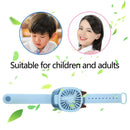 Fan Watches, Mini Silent Electric Personal Watch Cooling Wrist Fan (Blue)