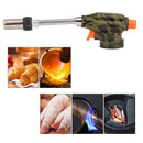 1300-Degree Portable Gas Flame Torch Flamethrower with Adjustable Hose