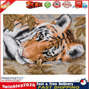 14CT Stamped Cotton Thread Cross Stitch Kit Lying Tiger Embroidery (DA244) Newly