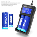 XTAR VC2 Portable Dual Slots Smart Lithium Nickel-Hydrogen Battery Charger