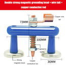 Double Single Head Magnetic Welding Ground Clamp Fixture (Double Head)