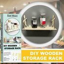 Creativity Kitchen Shelf Mobile Stand Home Wooden Bracket V6P8