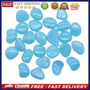 100pcs Luminous Pebbles Rocks Mix Color Stone Fish Tank Decoration (Blue)