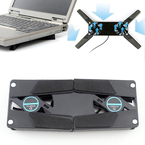 Foldable Gaming Laptop Cooler Notebook Cooling Pad For PC Stand USB Powere R1T0
