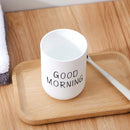 Good Morning Cup Toothbrush Holder Washing Drinking Bathroom Tooth Storage Mu