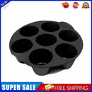 Silicone Air Fryer Mold 7-Cavity Cupcake Muffin Baking Cups Cake Pan (16cm)