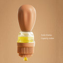 Oil Bottle with Brush Kitchen BBQ Cooking Baking Oil Spray Dispenser (Red)