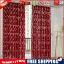2m Semi Blackout Curtain Vine Leaf Partition Window Decor(Wine Red)