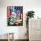 Flower Oil Paint By Numbers DIY Handpainted on Canvas Wall Art Picture Unframed