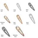 Accessories Snap Clip Crystal Snap Hairpin Hair Barrette Hair Clips Hair Pins