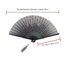 #A Chinese Style Folding Bamboo Fan Classical Dance Hand Fans Props Ornaments