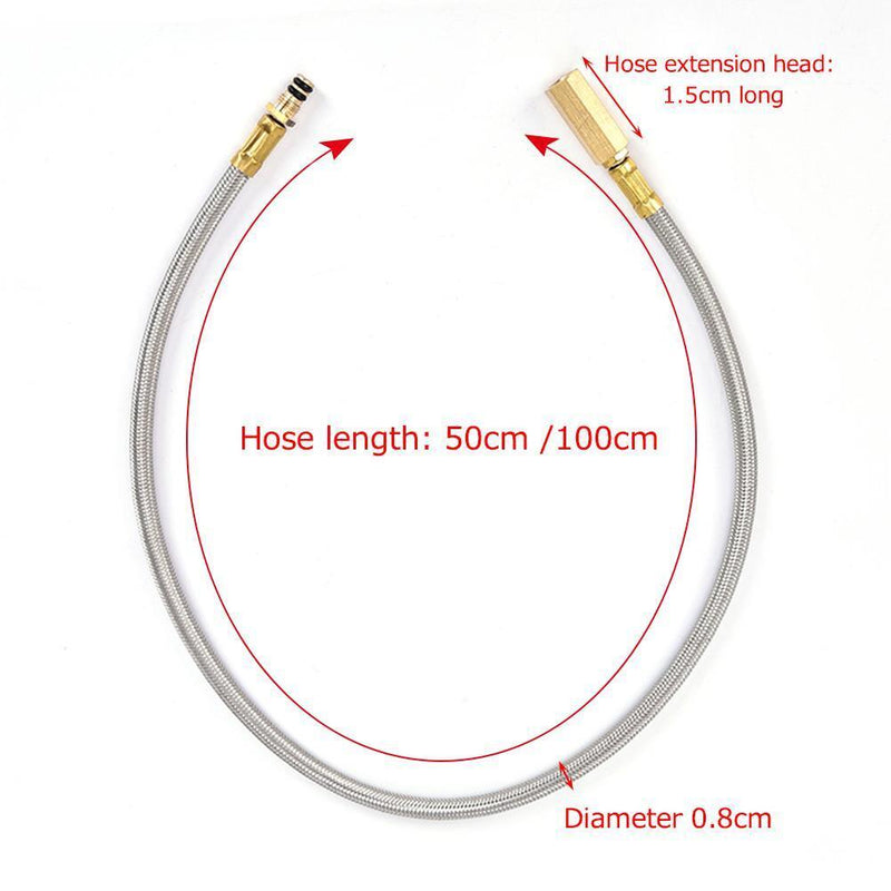 Extension Tube Hose Adapter for Outdoor Camping Tank Gas Accessories (50cm)