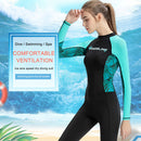 Full Body Wetsuit One-Piece Snorkeling Diving Suit for Women (Black S) Newly