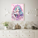 5D DIY Special Shaped Diamond Painting Girl Cross Stitch Mosaic Craft Kits Newly