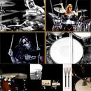 Drum Stick Set Professional Rod Drum Brushes for Jazz Folk Acoustic Music Lover
