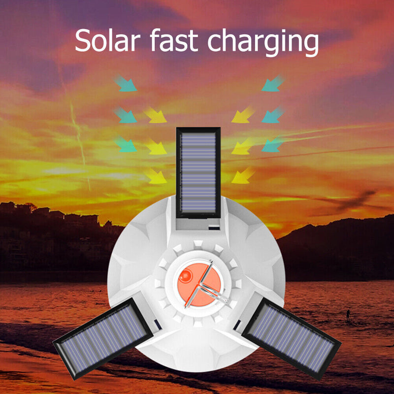 USB Solar Remote Control Bulb Lamp Outdoor Waterproof Garden Hanging Nightlight