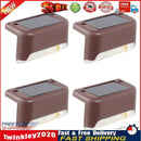 4x LED Solar Deck Lights Outdoor Pathway Yard Stairs Fence Lamps (White) Newly