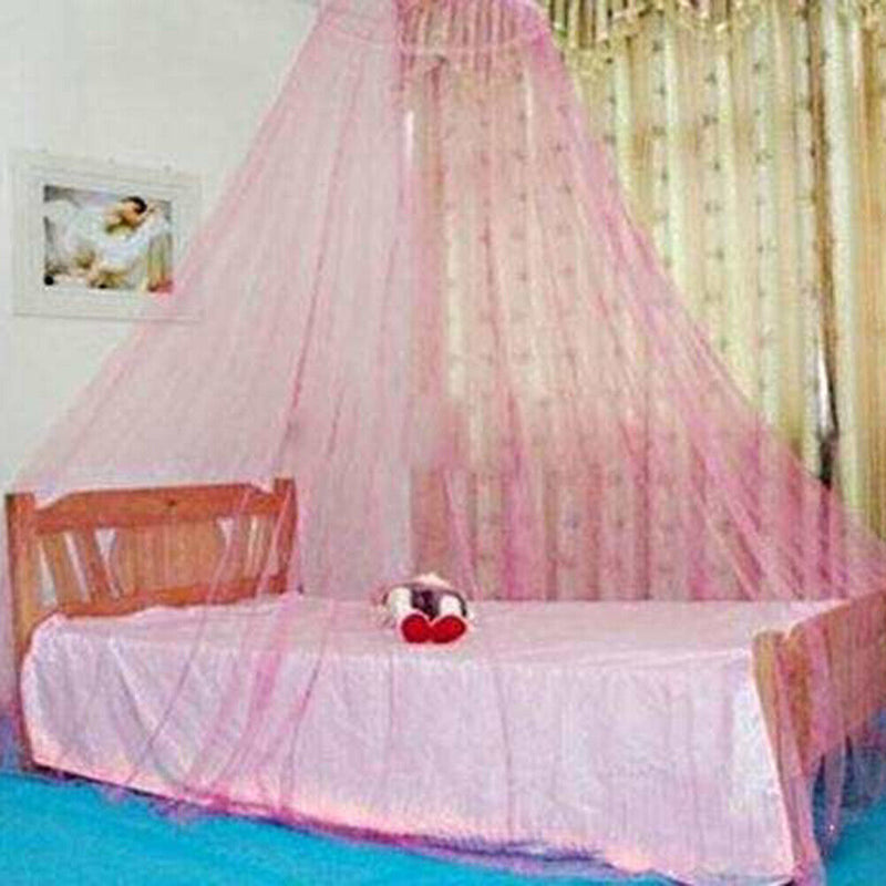 Children Bed Canopy Hanging Mosquito Net Princess Dome Bed Tent (Pink) Newly