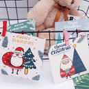 Snowman Merry Christmas Blessing Card Mini Greeting Postcard Message Note Cards